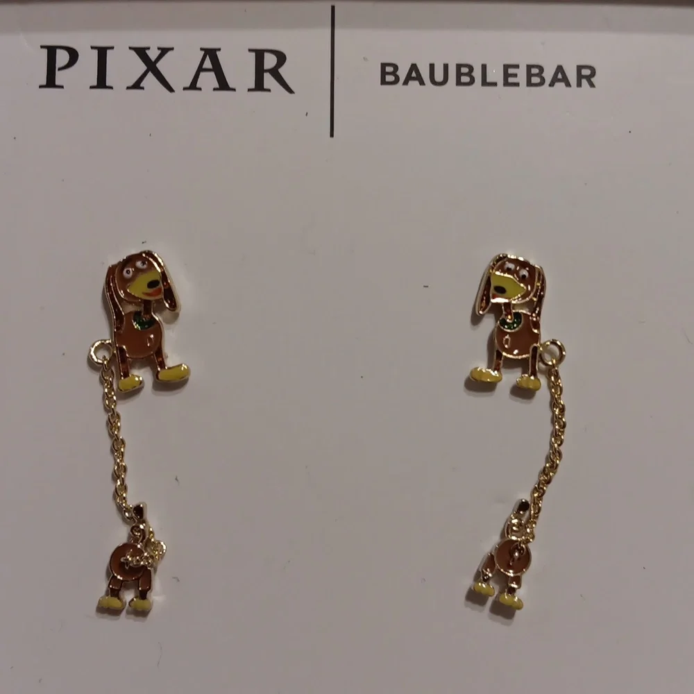 Baublebar x Pixar Toy Story Dog Earrings ๐ NWT (no box) - Picture 1 of 2